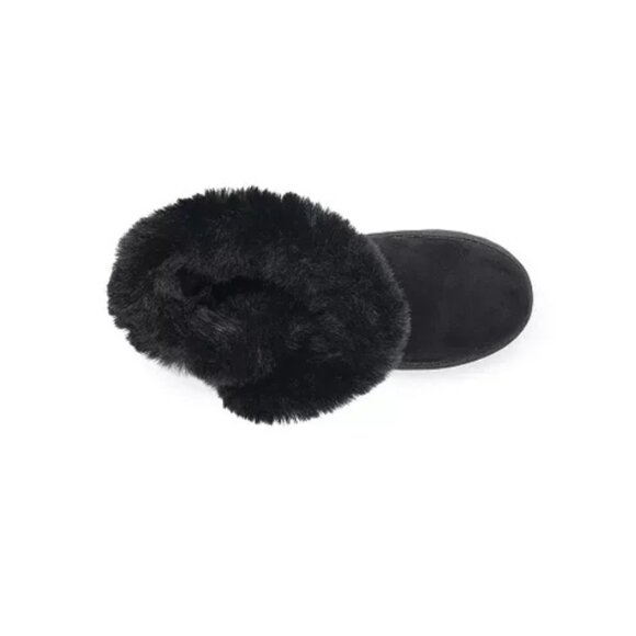 Sonoma Girls Alainaa Black Faux Fur Mid Shaft Winter Boots Size 13 Slip-On - Picture 4 of 4